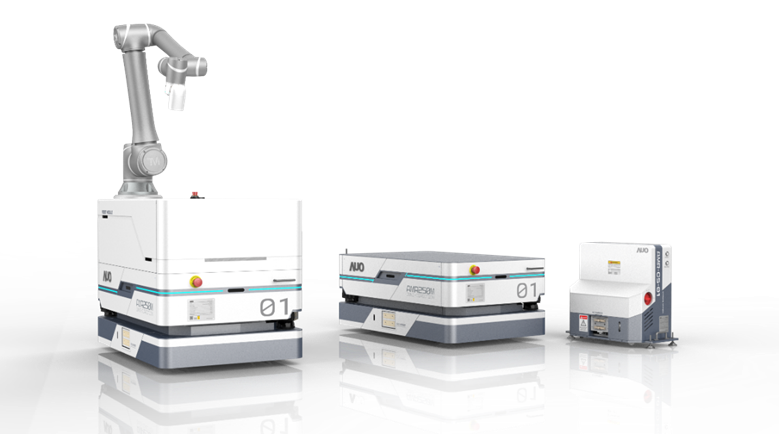 PA旗舰厅數位開發的自主式移動機器人（AMR250M），搭配全向輪並結合AI演算法、2D LiDAR、3D攝影機等技術，協助客戶實現產線全自動化